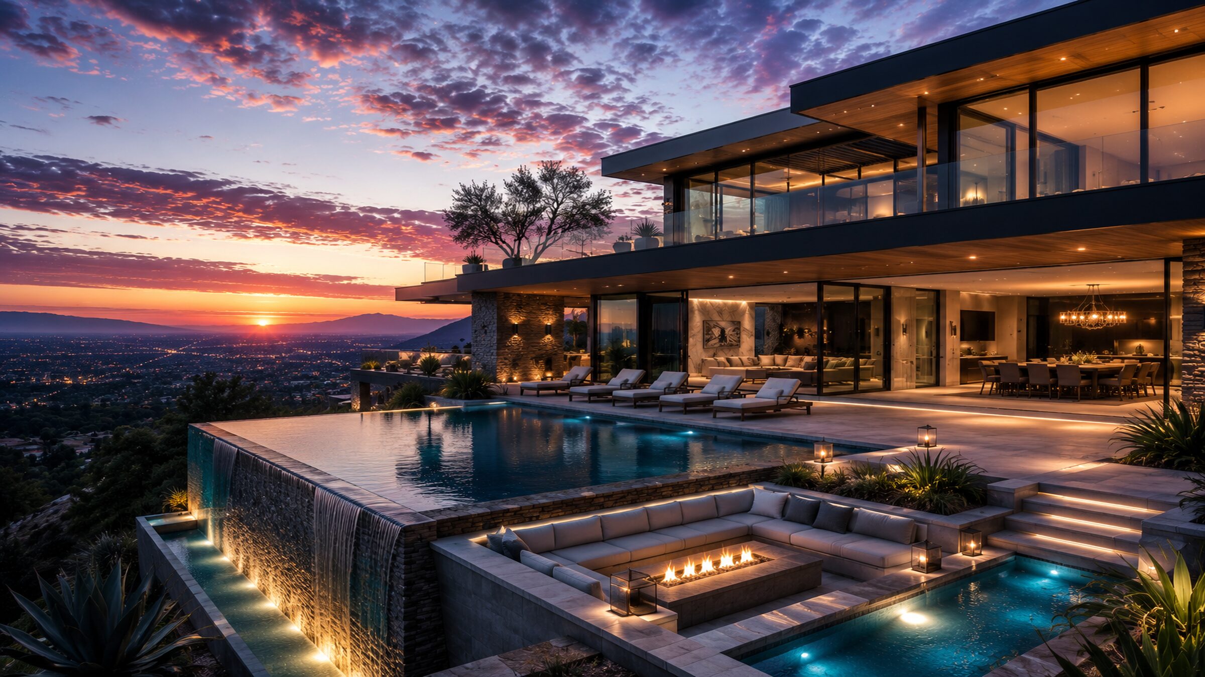 Sophisticated luxury real estate interior representing the caliber of professional Lumin Mark serves